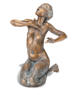 Bronzefigur »Parthenope« von Pawel Andryszewski