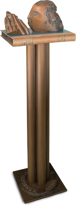 Bronzefigur Die Lesende von Milan Drews