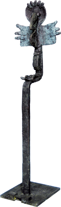 Bronzefigur Totem bako, freistehend von Bettina  Scholl-Sabbatini