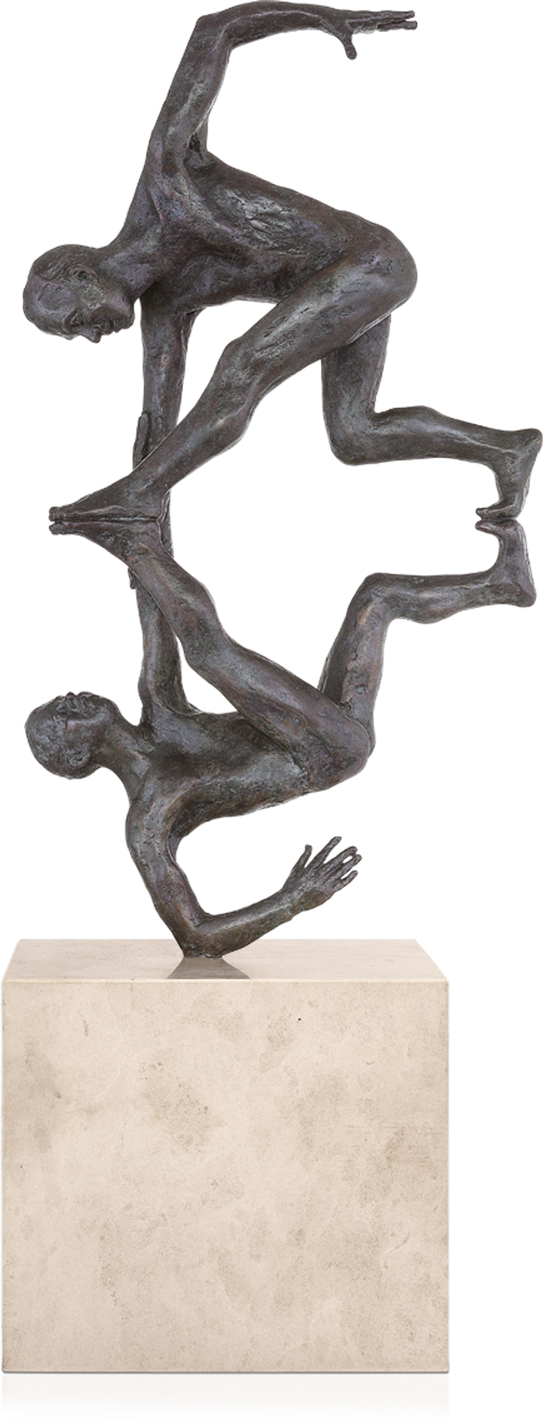 Bronzefigur Engelgriff von Adelbert Heil