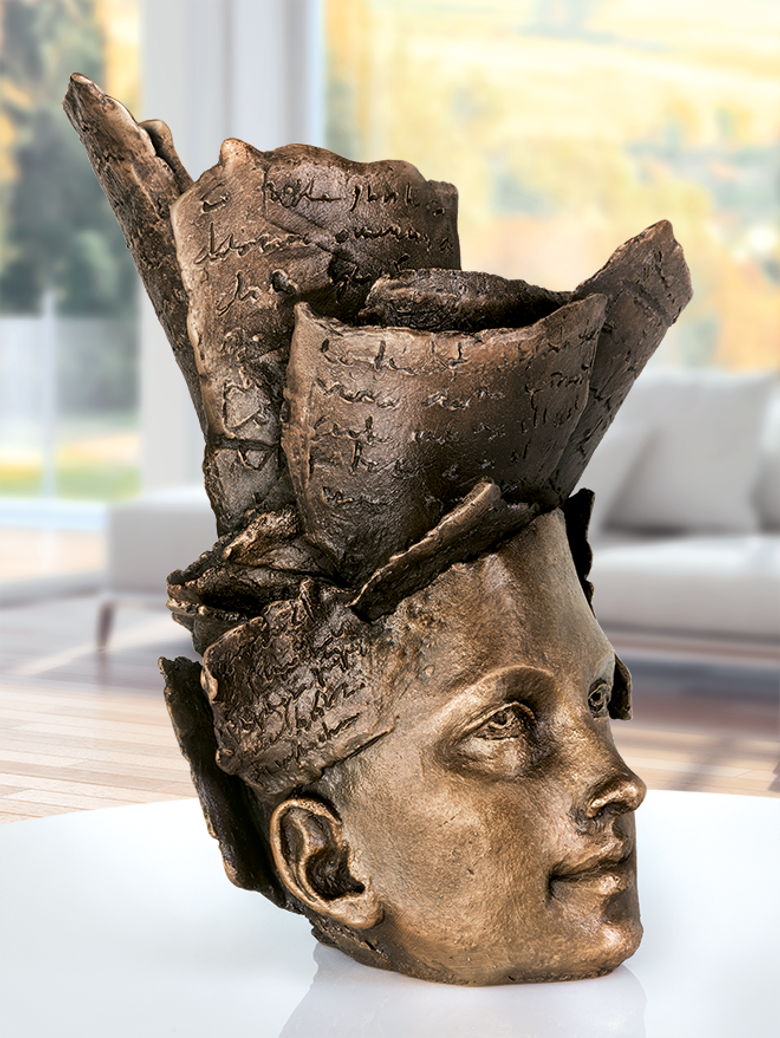 Bronzeskulptur-Thoughts