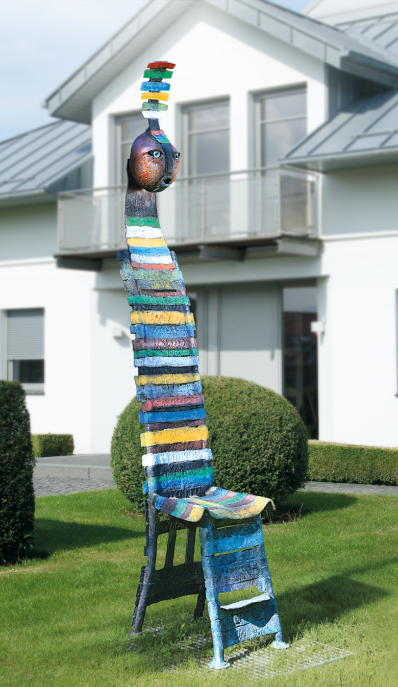 Bronzefigur Stuhl von Bettina  Scholl-Sabbatini