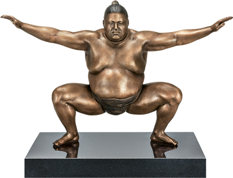 Bronzefigur »Sumo« von Jamie Salmon