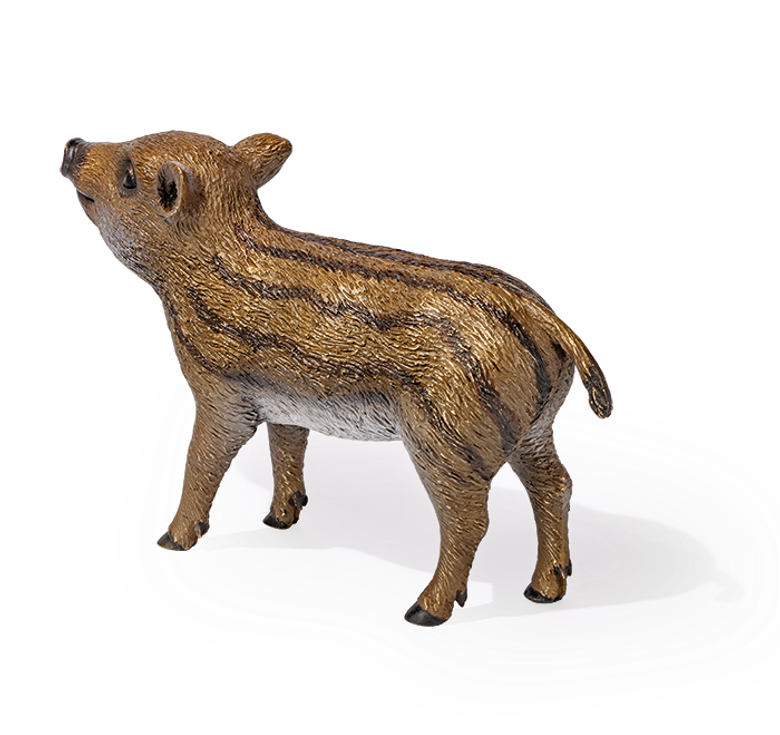 Bronzefigur «Frischling» aus dem Atelier Strassacker