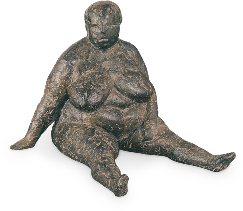 Bronzefigur Sitzende von Anette Mürdter