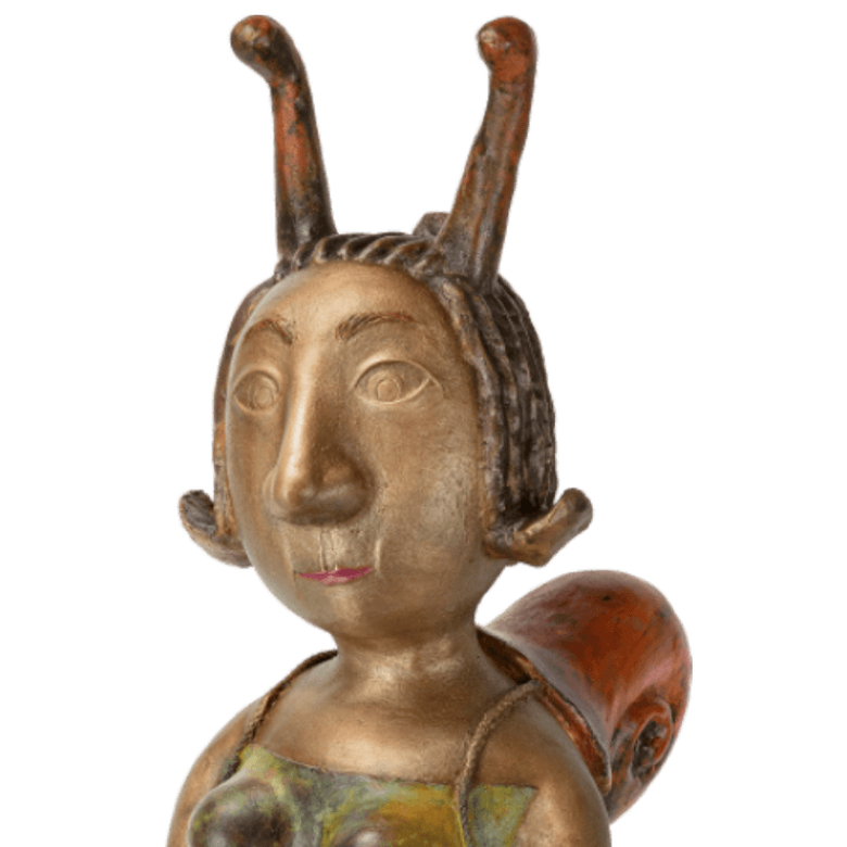 Bronzefigur »Traveller« von Natalia Obada