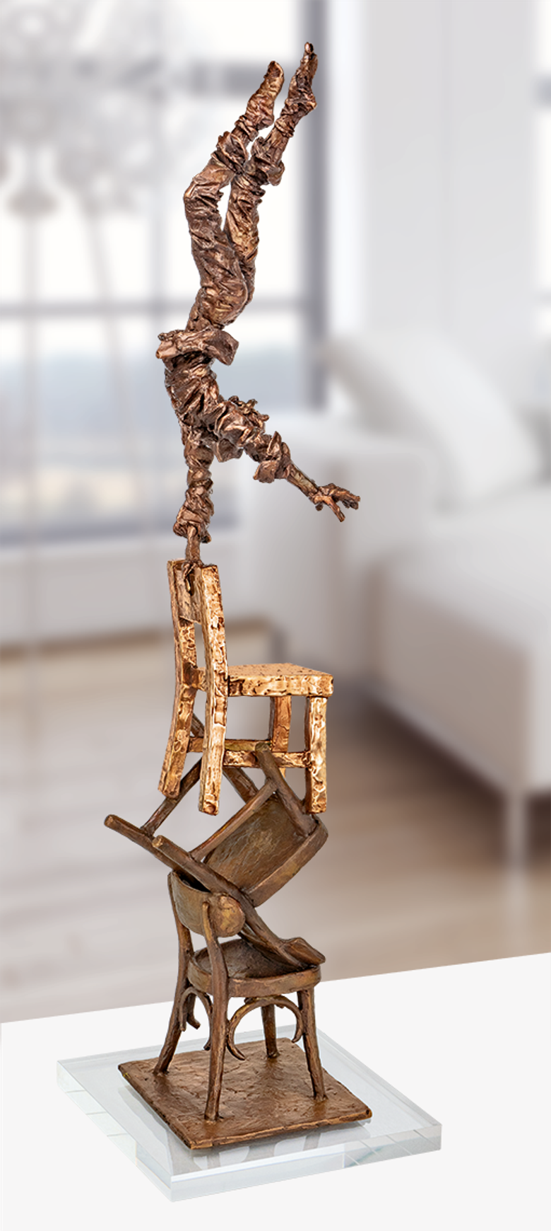 Bronzefigur «Aufstieg (2023)» von Vitali Safronov