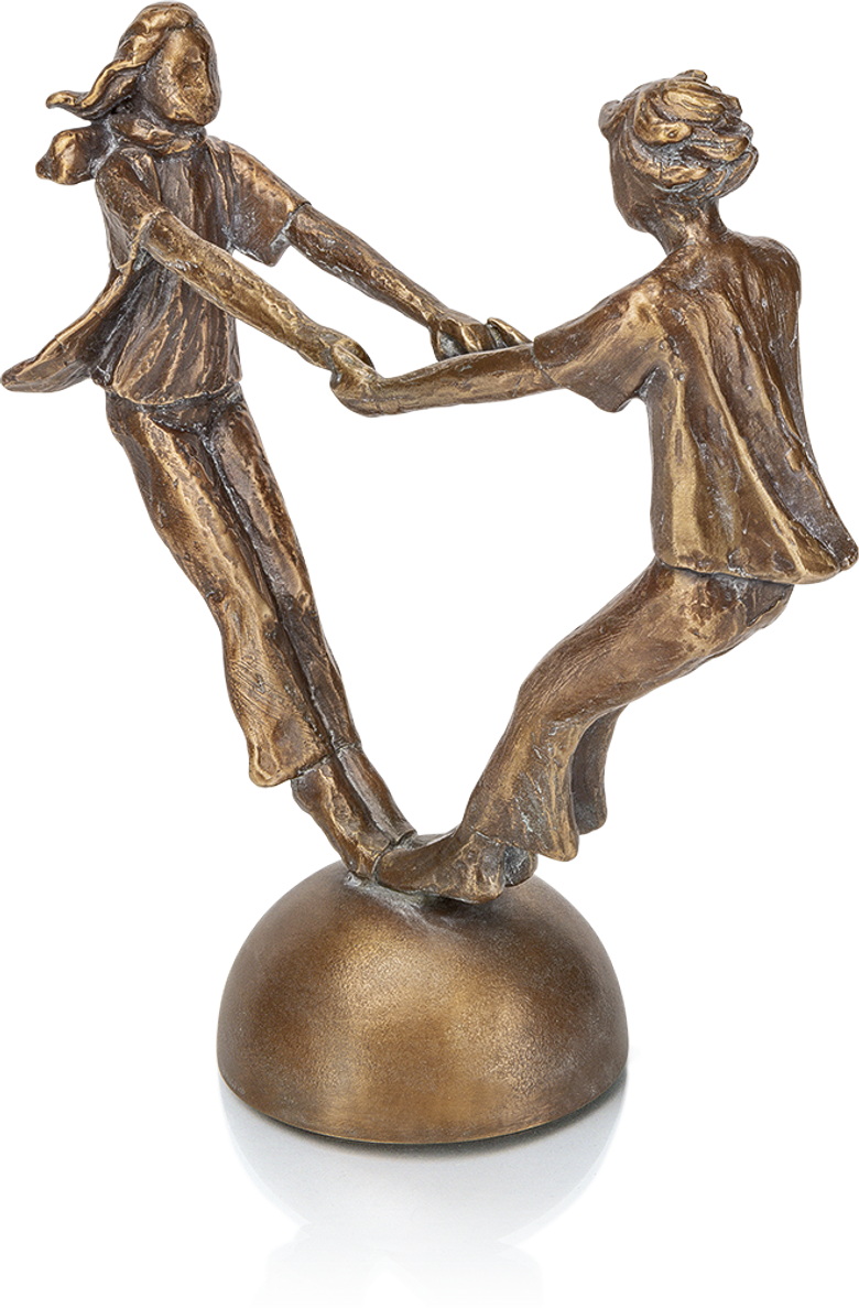 Bronzefigur «Zusammenhalt» aus dem Atelier Strassacker