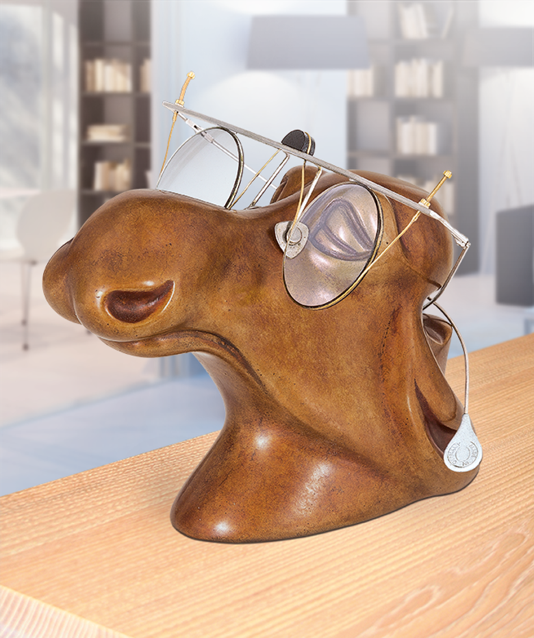 Bronzefigur Elchkuh von Jagna Weber