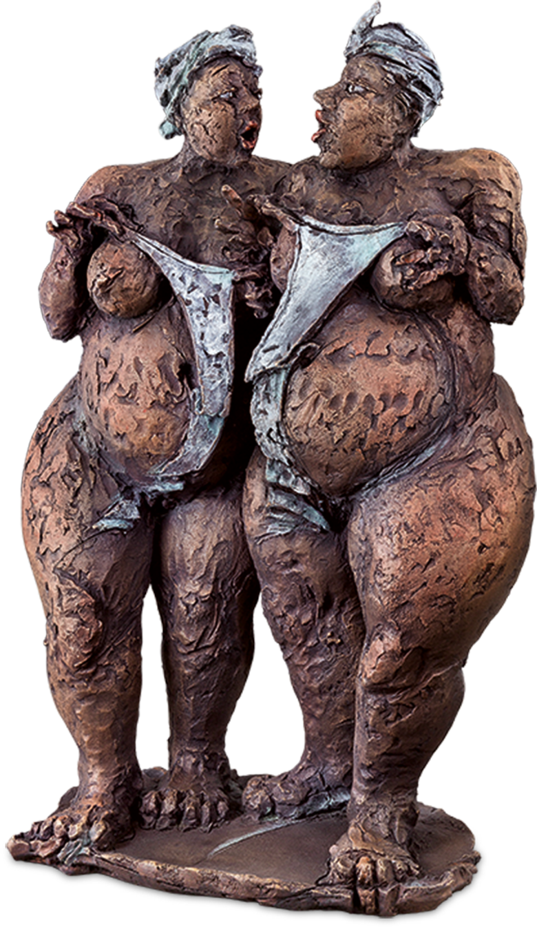 Bronzefigur Quellnymphen von Eva Roucka