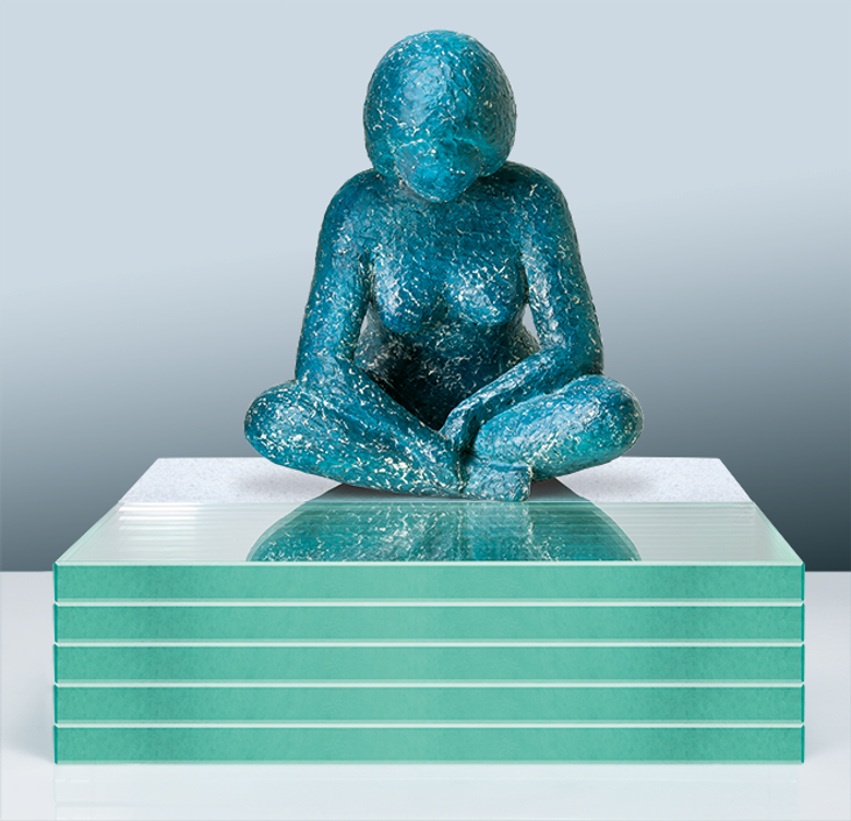 Bronzefigur Lake Tranquility von Salicath Jamali
