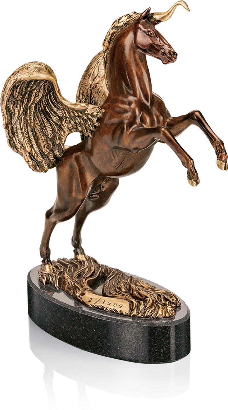 Bronzefigur »Mein Einhorn Pegasus - Die Miniatur« von Ernst Fuchs