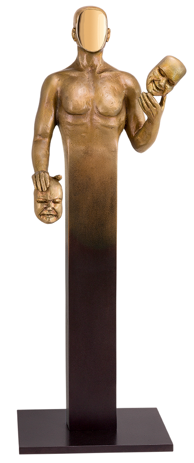 Bronzefigur Volte Face von Annie Jungers