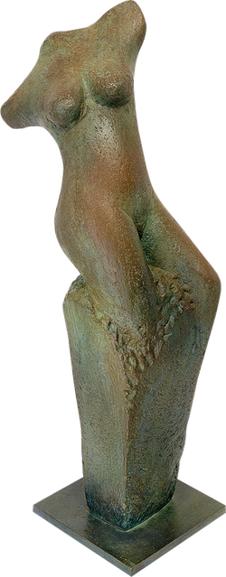 Bronzefigur Auferstehung des menschlichen Phönix von David Verstege