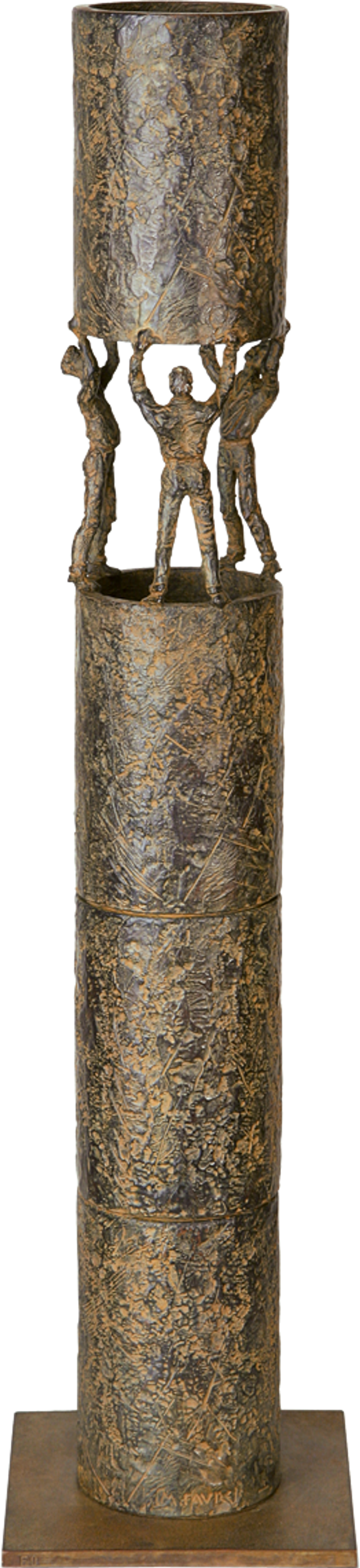 Bronzefigur Synergie von Michel Favre