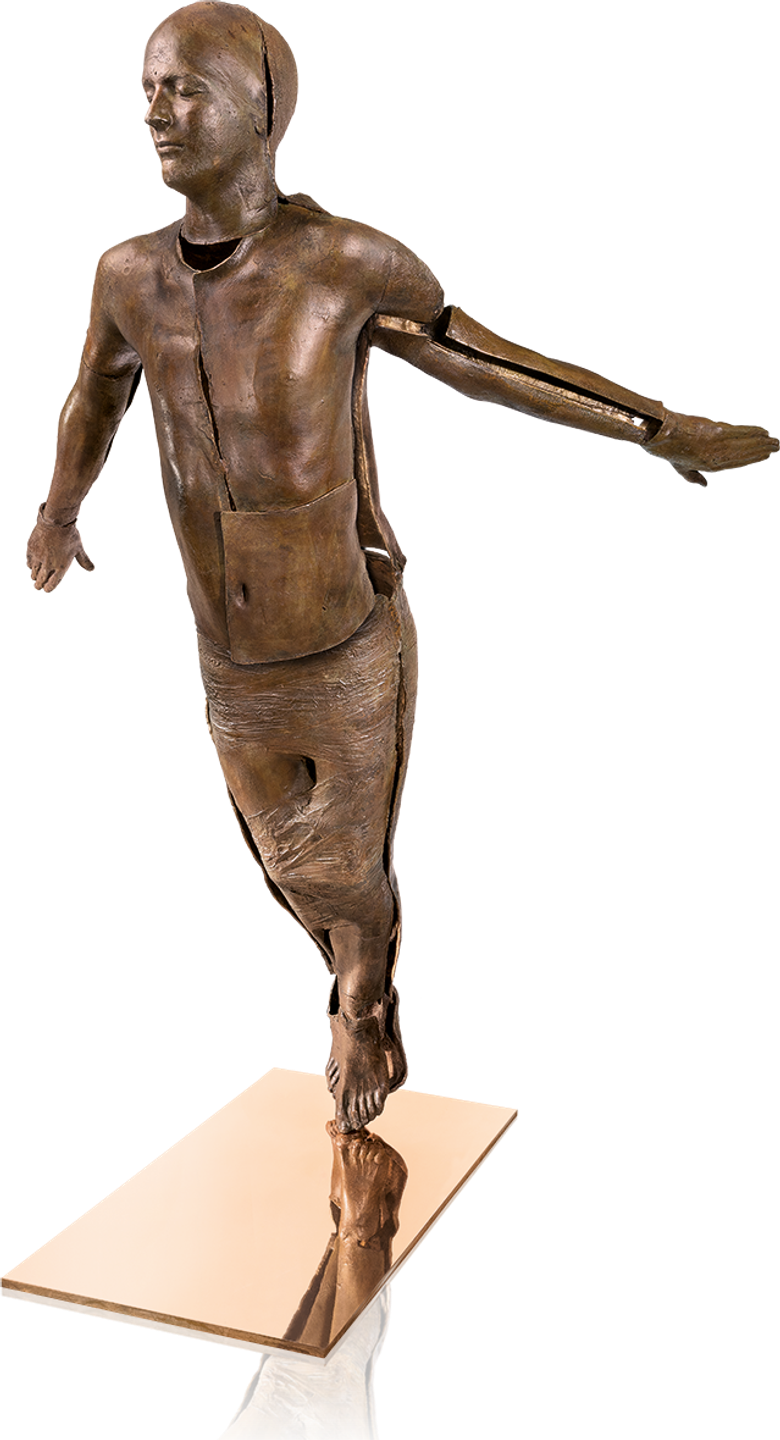 Bronzefigur RISING von Kleeberg