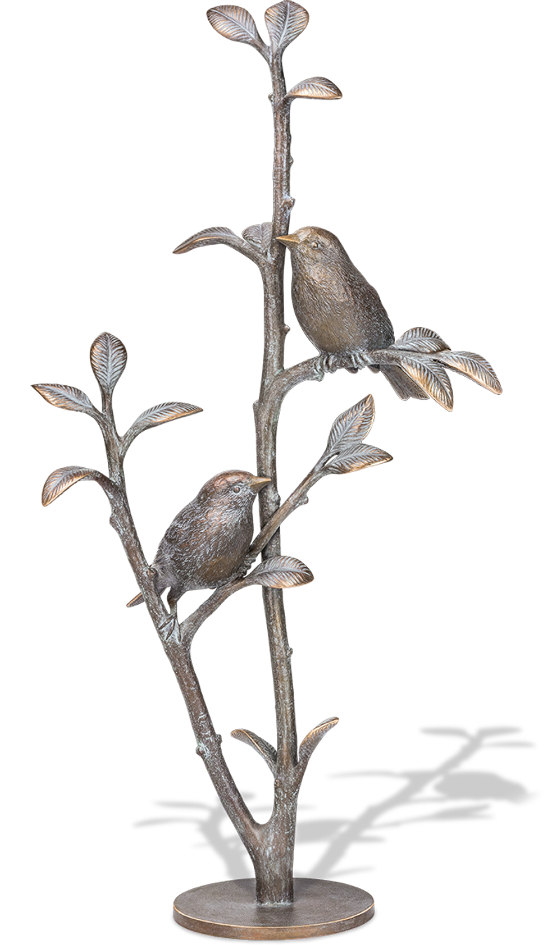 Zwei Stieglitze_Wachsguss