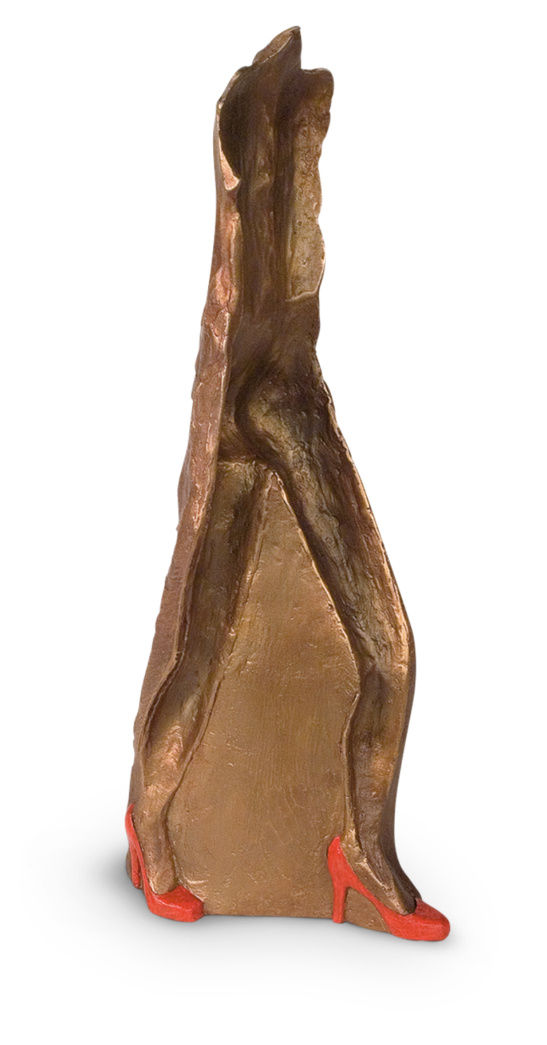 Bronzefigur Schreiten von Guido Messer