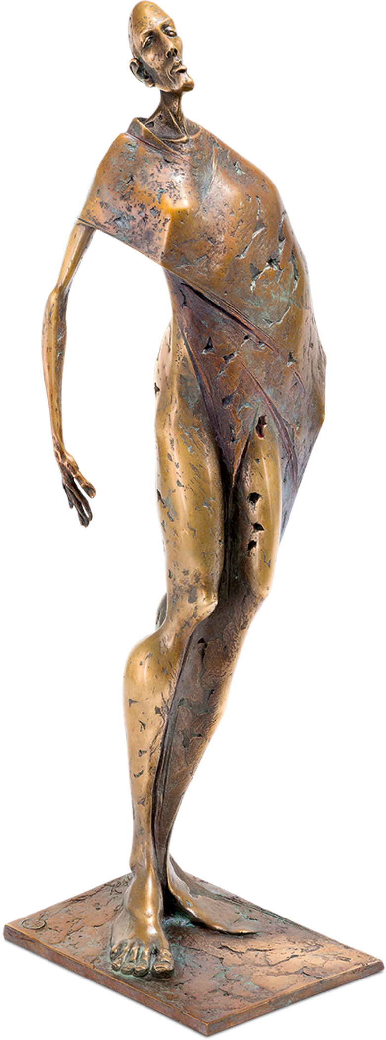 Bronzefigur Winter von Woytek