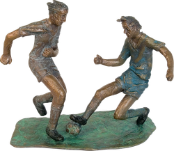 Bronzefigur Das Spiel von Winfried Tränkner