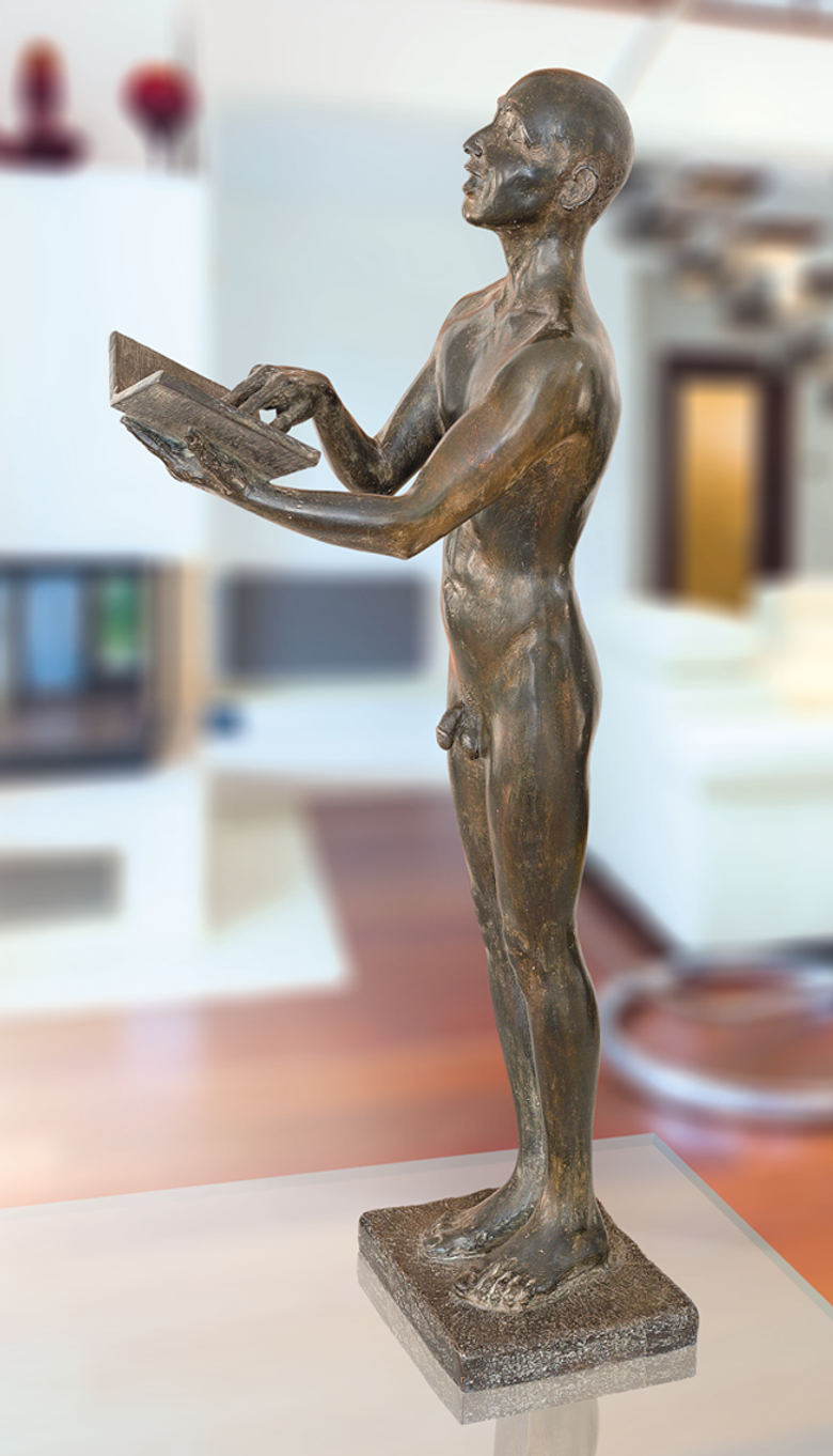 Bronzefigur Der Sänger von Rüdiger Schwenk