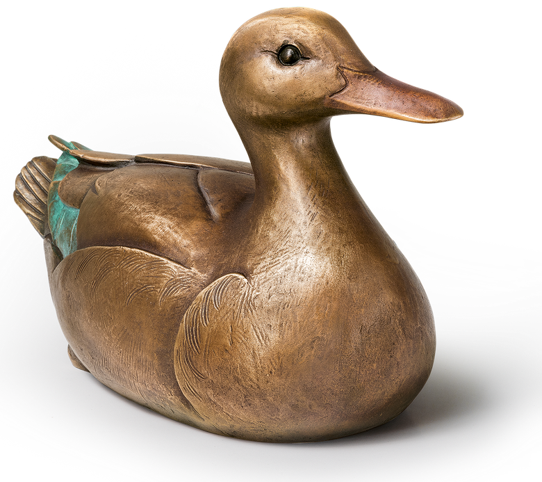 Bronzeskulptur Ente