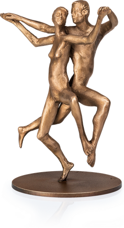 Bronzefigur »Kadentes Paar« von Adelbert Heil