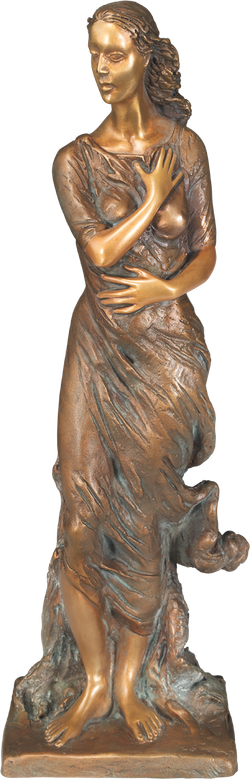 Bronzefigur Winter von Romano Cosci