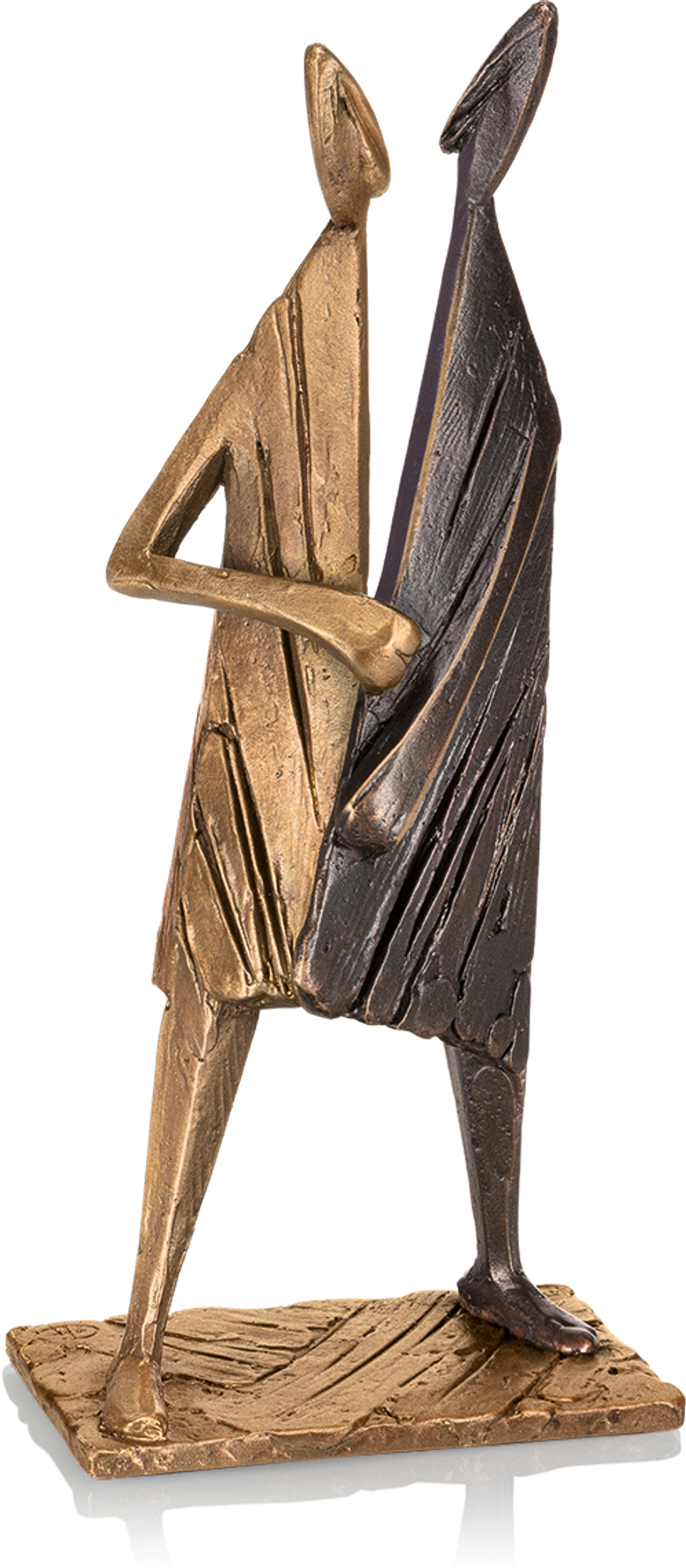 Bronzefigur »Zusammenfügen« von Kurtfritz Handel