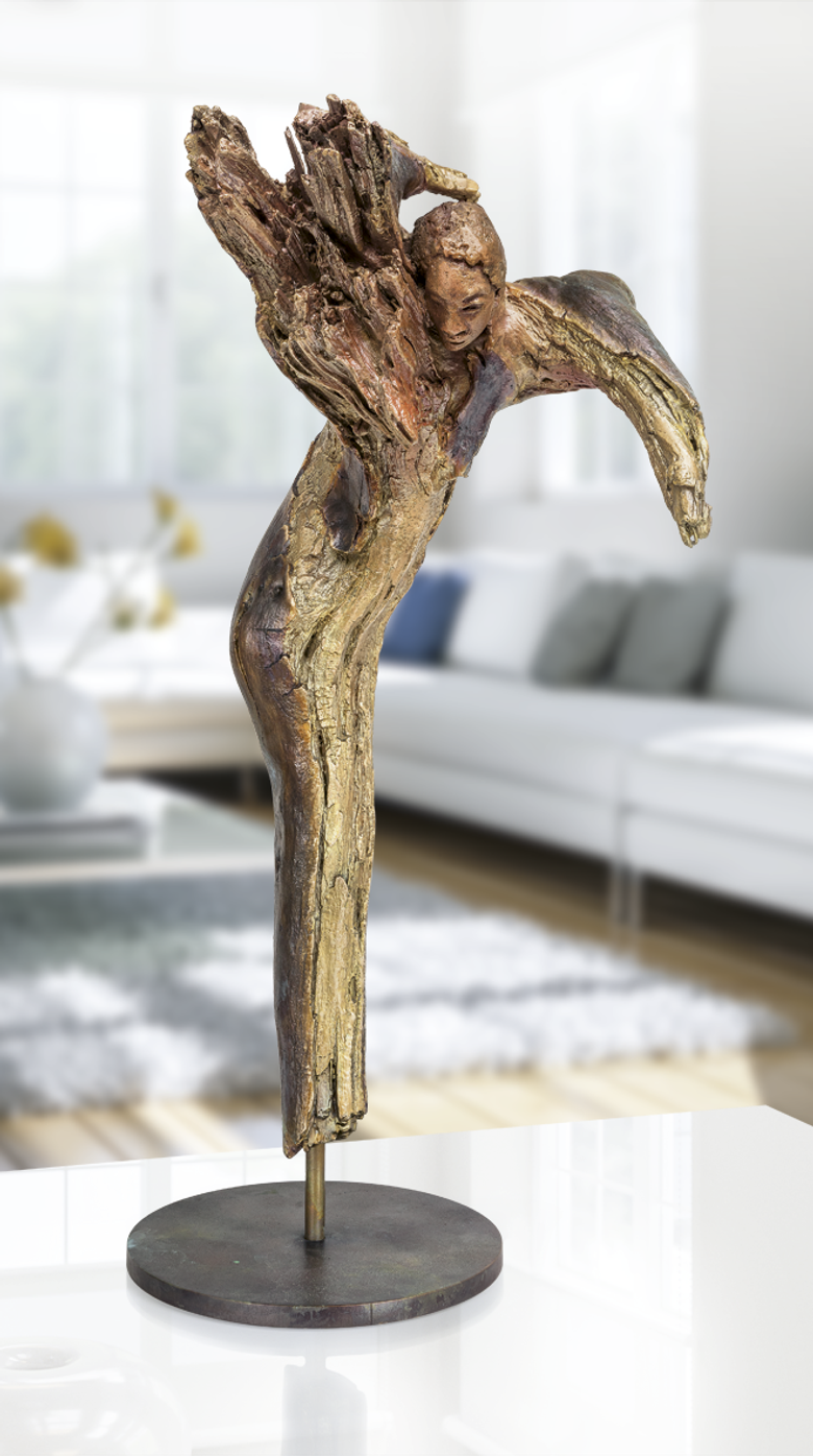 Bronzefigur Cherub von Maria-Luise Bodirsky