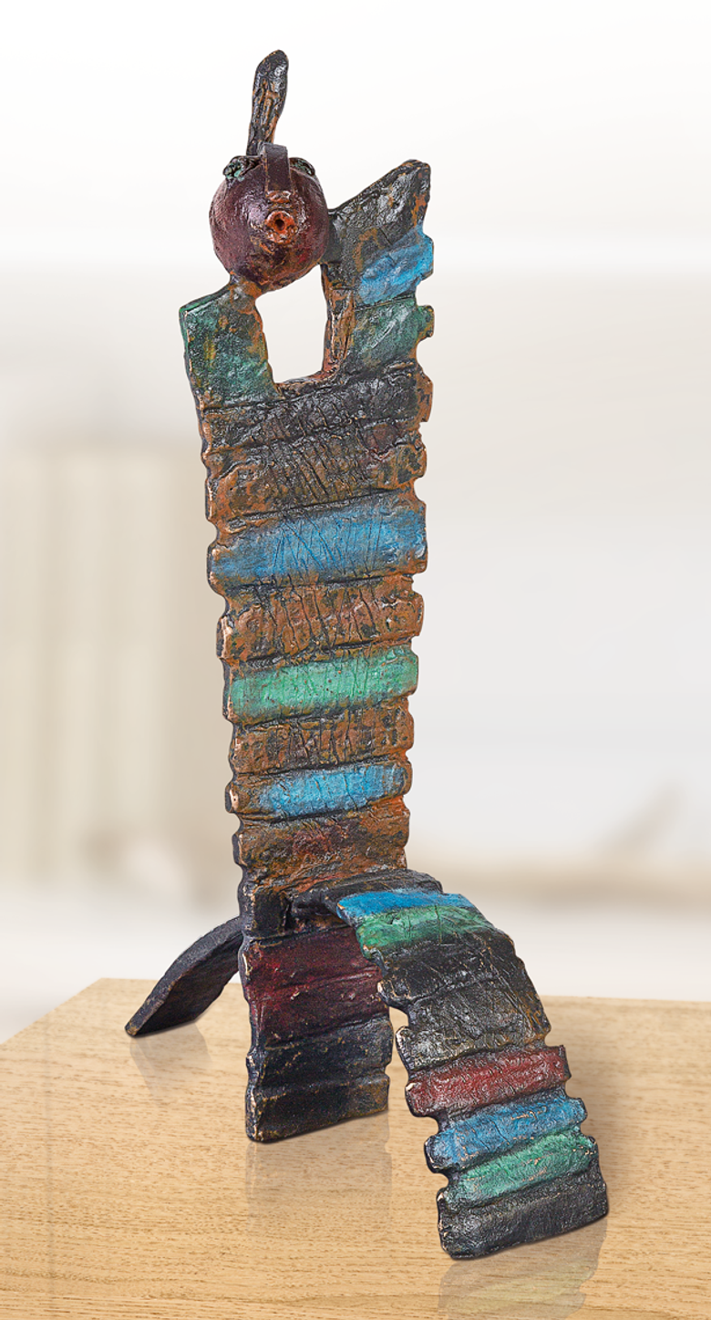 Bronzefigur Chaise magique I von Bettina  Scholl-Sabbatini