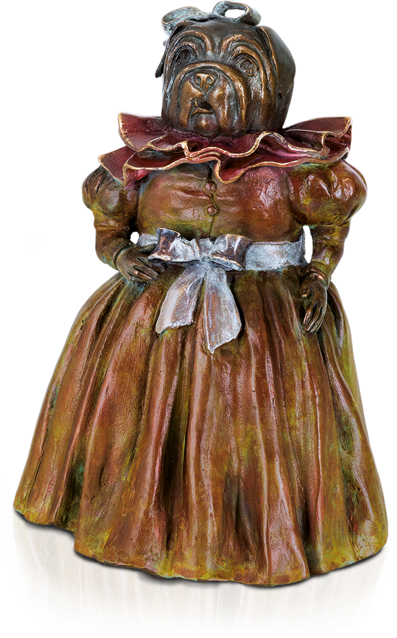 Bronzefigur Menine Dog von Agnès Boulloche