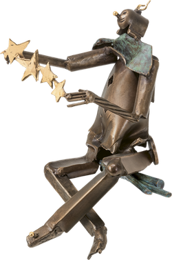 Bronzefigur Clown von Ulrich Barnickel