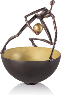 Bronzeskulptur-Schale