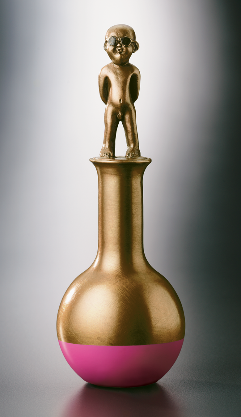 Bronzefigur Homo 2000 von Guido Messer