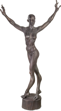 Bronzefigur Nackter Tanz von Roman Strobl