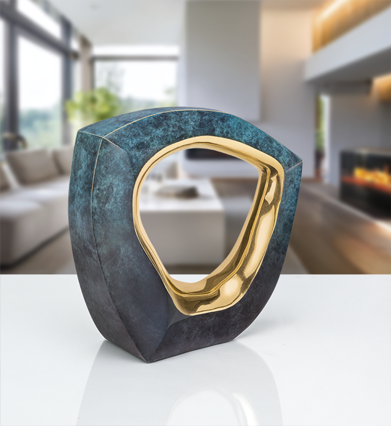 Bronzefigur «Lebensblick» von Teresa Wild