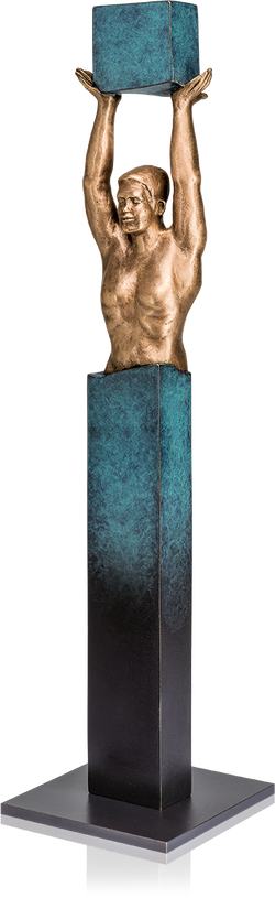 Bronzefigur Yes, I can von Annie Jungers