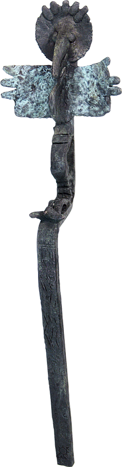 Bronzefigur Totem bako, hängend von Bettina  Scholl-Sabbatini