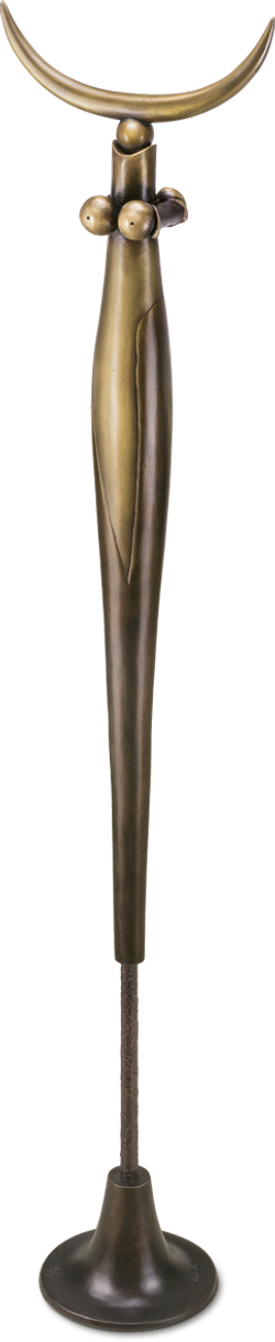 Bronzefigur Große Mondsichelstele von Paul Wunderlich