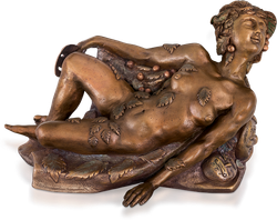 Bronzefigur Maskerade von Kaikaoss