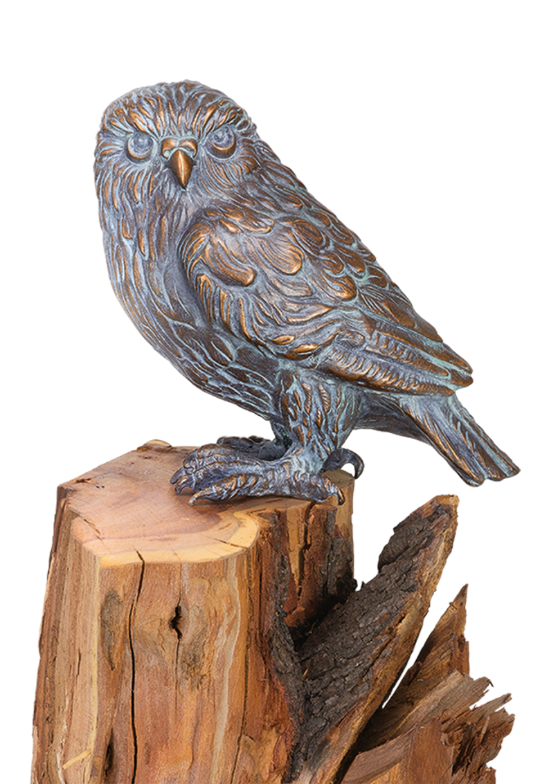 Bronzefigur Eule von Atelier Strassacker