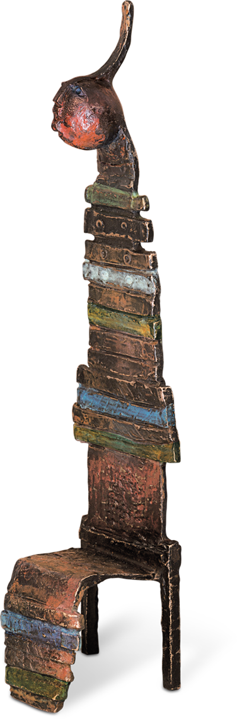 Bronzefigur Chaise magique II von Bettina  Scholl-Sabbatini