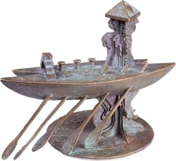 Bronzefigur Sightseeing von Wolfgang Knorr