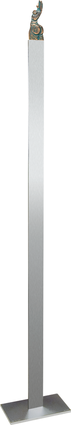 Bronzefigur Venusische Zeichen unter der Haut, Standvariante von Ernst Fuchs