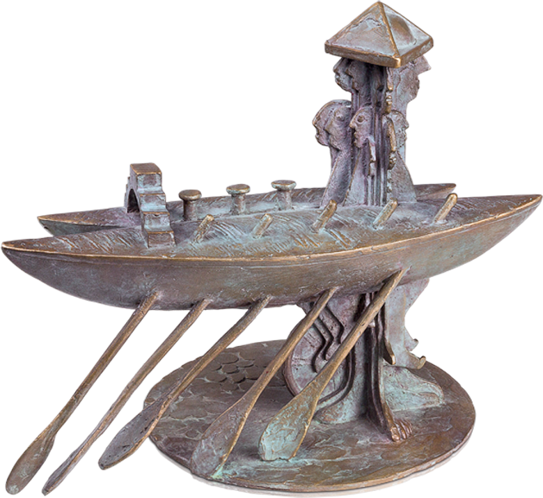 Bronzefigur Sightseeing von Wolfgang Knorr