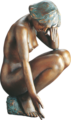 Bronzefigur Bunte Steine von Erwin A. Schinzel