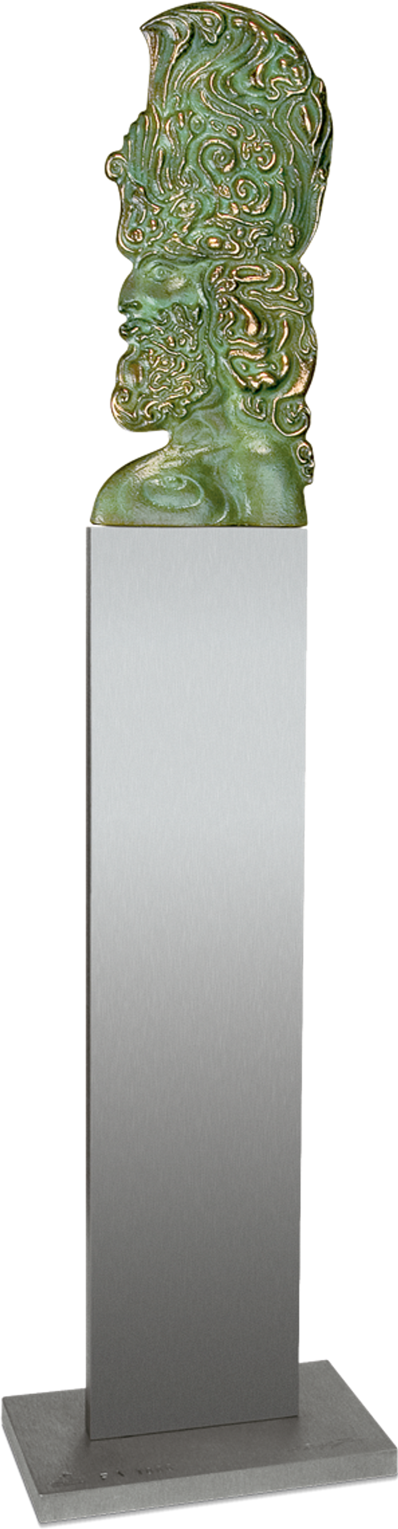 Bronzefigur Cherub, Tischvariante von Ernst Fuchs