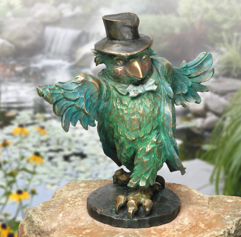 Bronzefigur Der Bräutigam: die Drossel von Atelier Strassacker
