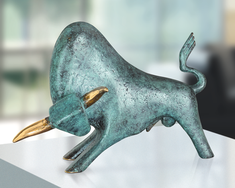 Bronzefigur Mistral von Heinz Rupp